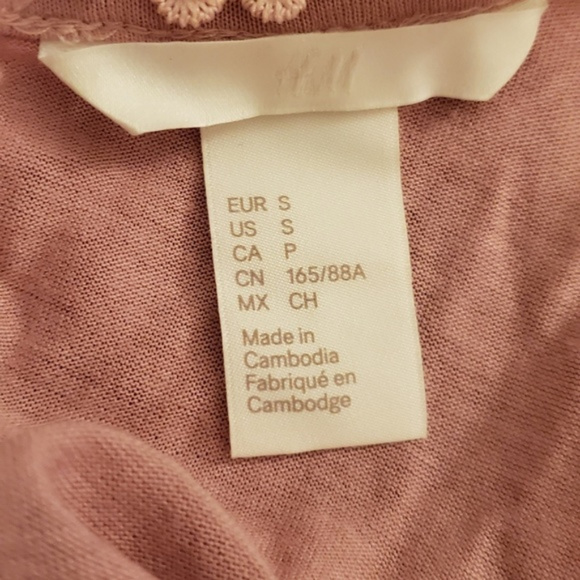 H&M pink tank top blouse S - Picture 4 of 4